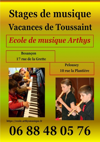 Stages de musique Vacances de Toussaint