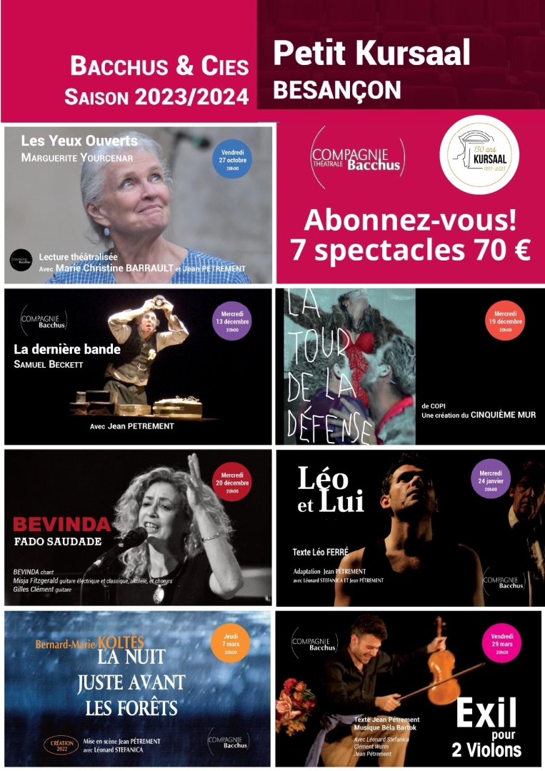 Bacchus & Cies Saison 2023/ 2024