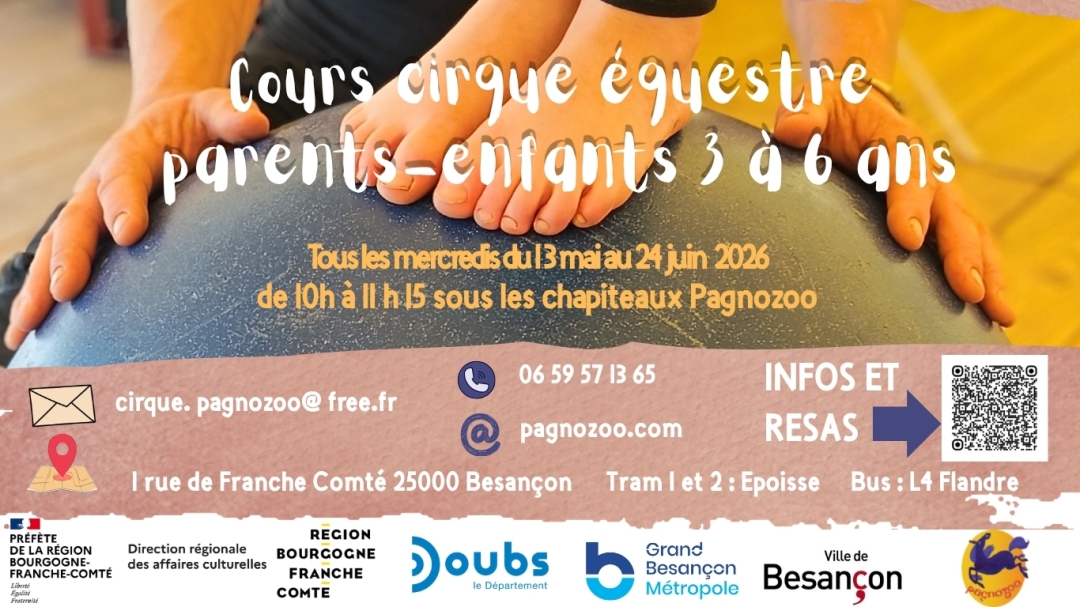 Cours de cirque équestre parents-enfants