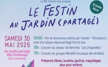Festin au Jardin partagé des Orchamps